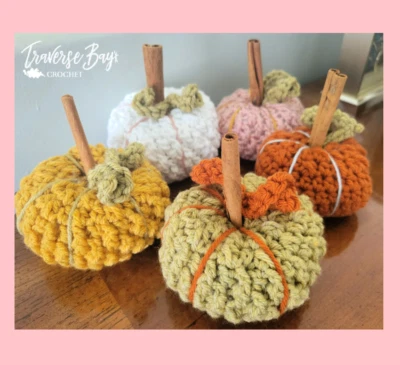 Crochet pumpkin PATTERN ONLY easy crochet pumpkins fall decor - Image 1 of 4