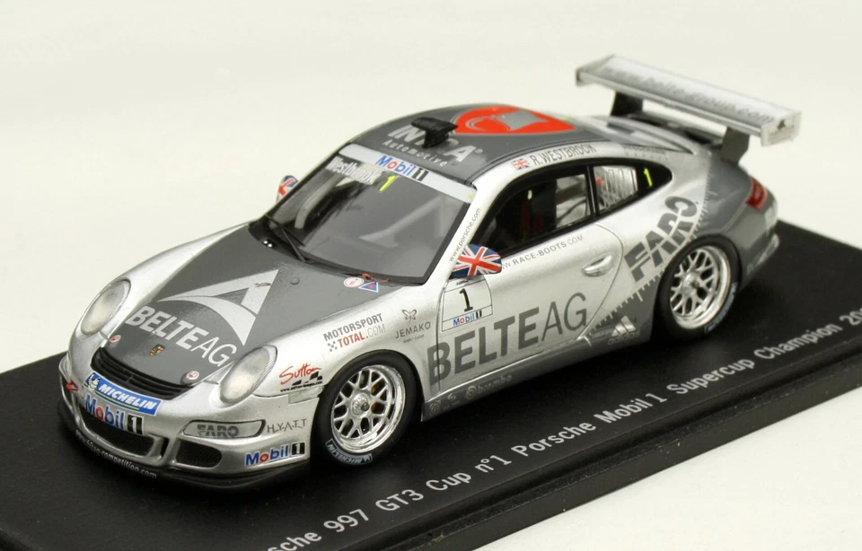 Porsche 911 GT3 Cup 997 Supercup Campione 2007 #1 Richard Westbrook, Spark 1:43 - Immagine 1 di 4