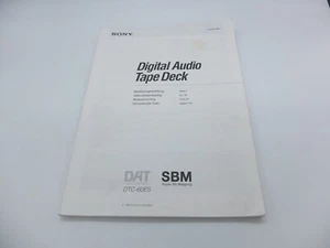Sony DTC 60 ES manual de instrucciones ¡EXCELENTE!!! ¡Mira!!! - Imagen 1 de 1