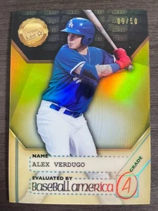 2017 Bowman's Best Alex Verdugo Baseball America's Deans List Gold Refractor /50 - Picture 1 of 2