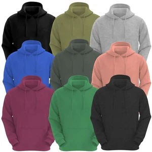 VR2 Men's Denim Style Hoodie Long Sleeve Pullover Sweatshirt, Sizes S-7XL - Picture 1 of 17