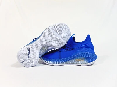 Under Armour UA Curry 6 Royal Blue Basketball Shoes Sz 8 NEW 3022893 408 RARE - Image 1 of 4