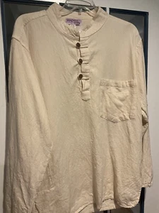 Hanfmischung Hemd Unisex XL Made in Nepal Shop-o-holic Marke langarm - Bild 1 von 6