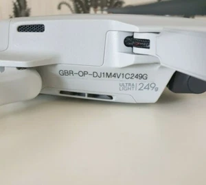 UK drone Operator ID labels CAA regulatory stickers. Fits Mavic Mini. 6mm clear - Picture 1 of 5