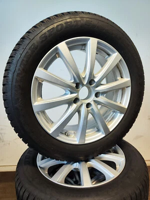 4 Winterreifen 225 55 R17 17"  Platin Alufelgen KBA 49570 7Jx17 ET 40 - Bild 1 von 4