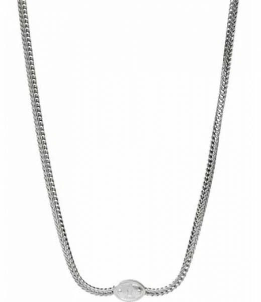 Collar de cadena de acero inoxidable genuino Fossil JA5717040 para dama NUEVO entrega rápida Foto 1 de 1