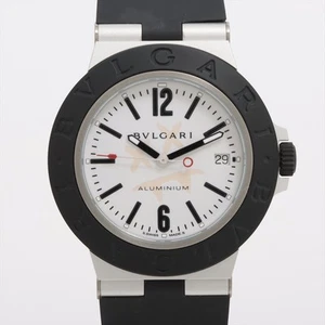 Bvlgari Aluminum BB40AT AL AT White Dial Rubber x AL - Picture 1 of 7