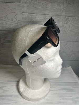 Lucky Brand Black Frame Chunky Oversized Square Sunglasses New With Tags  - Image 1 of 4