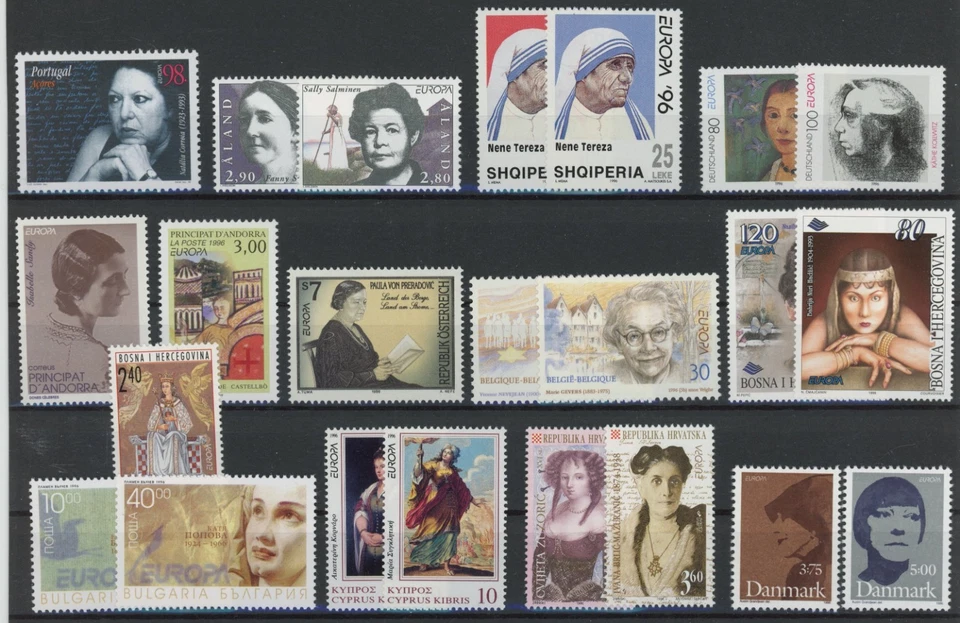 EUROPA CEPT 1996 : Good Lot Very Fine MNH Stamps - See 5 Photos - Image 1 of 4