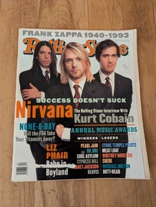 Nirvana Rolling Stone #674 January 27,  1994 Magazine Cobain Zappa  - Picture 1 of 17