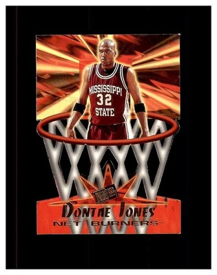 1996 Press Pass Net Burners Die Cut Card #NB19 Dontae Jones Mississippi State RC - Image 1 of 2