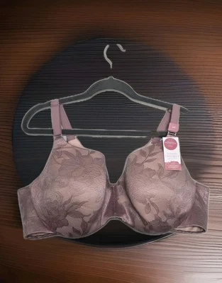 LANE BRYANT Cacique 48D Lace Light Purple Full Coverage Underwire New Women's - Image 1 of 4