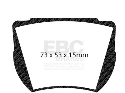 Conjunto de pastilhas de freio para 60-66 Austin Healey Elva Daimler 3000 Courier SP250 MK KZ64M7 - Imagem 1 de 4