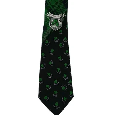 Corbata vintage 1995 Nicole Miller 100 % seda día de San Patricio irlandesa 56x4,25 verde Foto 1 de 4