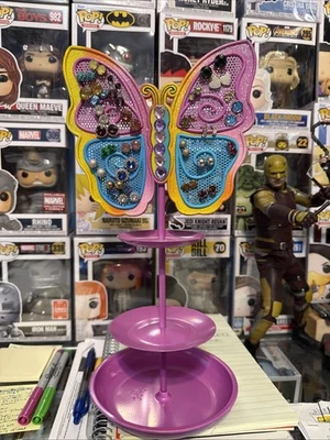 Expositor soporte para pendientes mariposa de metal más 27 pares de pendientes, niño Foto 1 de 4