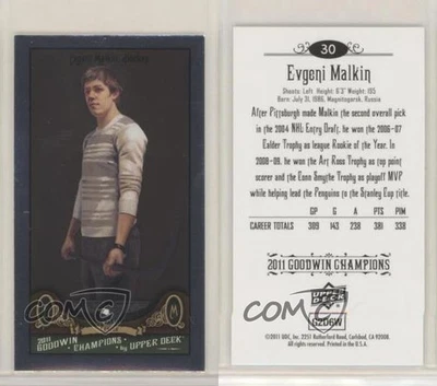 2011 Upper Deck Goodwin Champions Mini Foil Evgeni Malkin #30 - Image 1 of 2