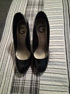 G By Guess Womens Classic Pump Platform Heels Shoes Black 6M - Picture 1 of 6