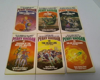Perry Rhodan Series Lot 42-44 & 47-49 Vintage Sci-Fi Paperbacks - Image 1 of 4