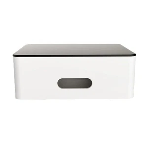 Eco Friendly Decorative Riser Stand Desktop Organizer (White) - Afbeelding 1 van 12