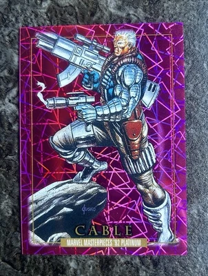2024 CABLE /992 Marvel Masterpieces 92 Platinum Upper Deck PINK Lasers #18 - Image 1 of 3