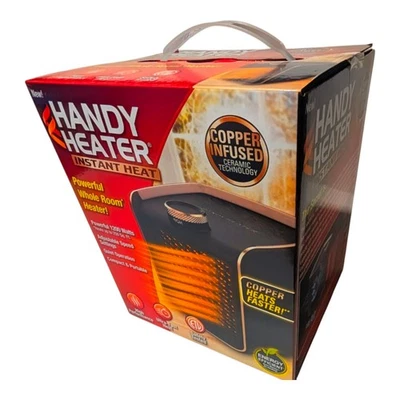 Práctico Calentador Calor Instantáneo Cobre Infusión Toda la Habitación Calentador 1200W Negro TOTALMENTE NUEVO Foto 1 de 4