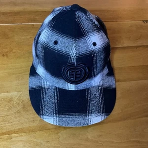 Element Crowns Plaid Baseball Cap Skater Flexfit Buffalo Black Y2K Skateboard - Picture 1 of 6