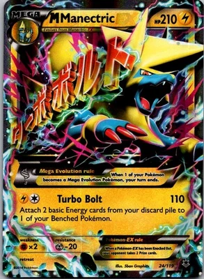 M Manectric EX Ultra Rare XY - Phantom Forces 24/119 NM - Image 1 of 2