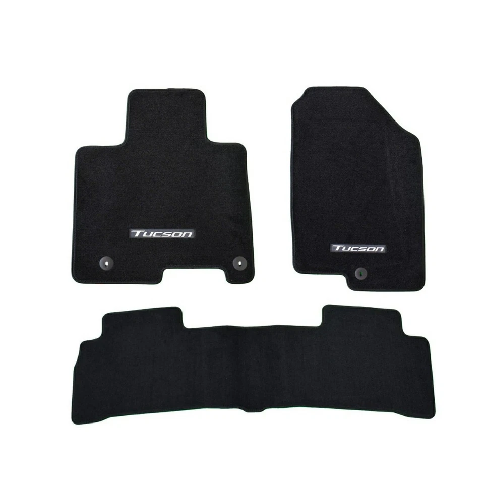 NUEVO JUEGO ALFOMBRILLA ALFOMBRA NEGRA OEM HYUNDAI TUCSON 2022-2024  Foto 1 de 4