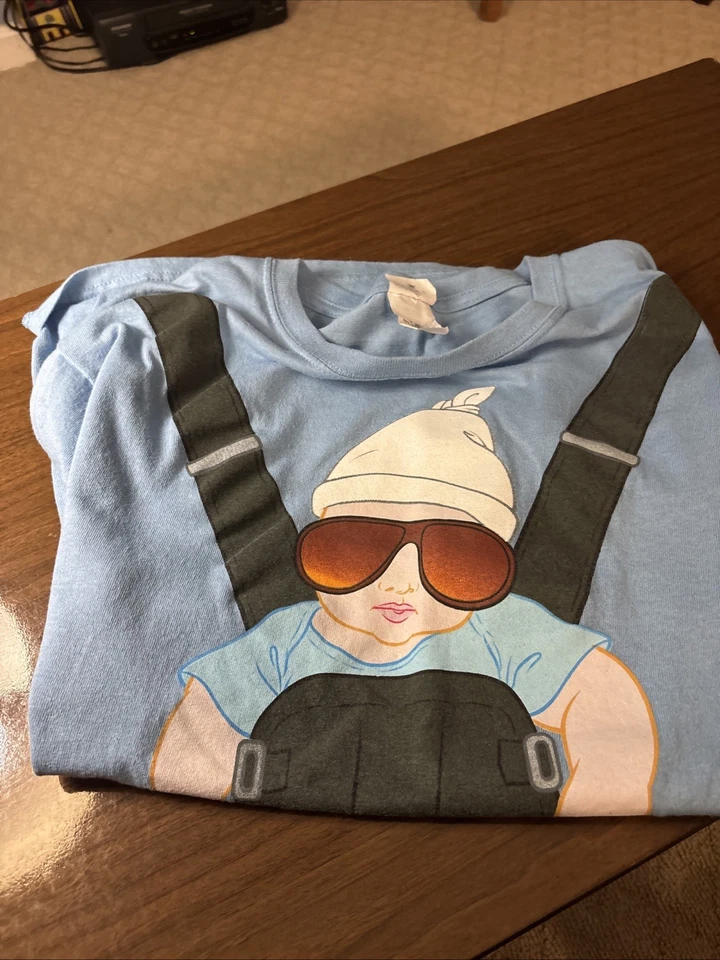 Camiseta Promo The Hangover Película Bebé Carlos Comedia Hombre Talla Mediana Azul Claro Foto 1 de 1