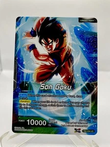 Dragon Ball Super CCG Son Goku TB2-034 UC Leader Foil Bandai Dual Sided Card - Picture 1 of 2