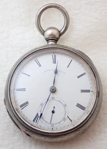 ANTIKE 18er WALTHAM PS BARTLETT 11j SCHLÜSSELAUFZUG 3oz MÜNZE SILBER TASCHENUHR TEILE - Bild 1 von 7