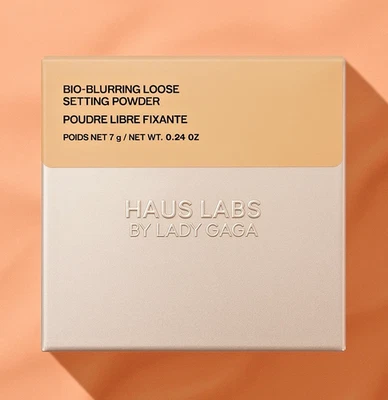 Haus Labs Bio-Blurring Loose Setting Powder Neutral Peach 0.24 oz NEW - Image 1 of 4