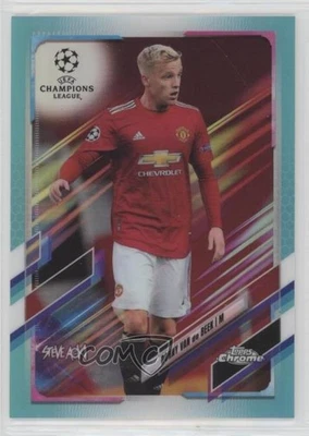 2020-21 Topps Chrome X Steve Aoki UCL Aqua /150 Donny van de Beek #82 - Image 1 of 2