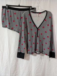 Victoria’s Secret Mujer Plus XXL Corazón Térmico Conjunto Camisa/Pantalones Cortos Usado en Excelente Condición - Imagen 1 de 17