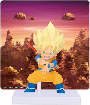 DRAGON BALL DAIMA Panel Figura Statua 8cm SON GOKU Super Saiyan SS BANPRESTO - Immagine 1 di 4