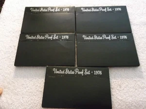 Lot of 5 1976 Proof Sets in Original Box - Picture 1 of 7