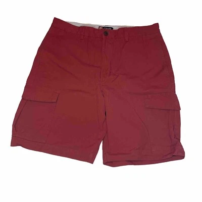 Chaps Mens Sz34 Tall Red Cargo Pockets Bermuda Casual Outdoors Golf Shorts - Image 1 of 4