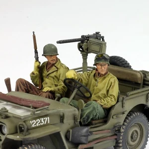 Preventa ProPainted Set 02 1:35 EE. UU. Jeep Crews, Segunda Guerra Mundial (sin Jeep) - Imagen 1 de 12