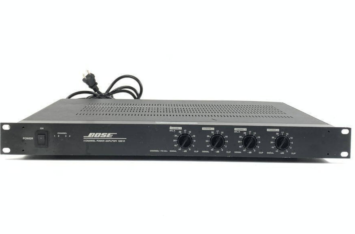 アンプ BOSE 4 CHANNNEL POWER AMPLIFIER 1200 VI Bose 4 Channel Power Amplifier 1200 VI 2001 Black Functional
