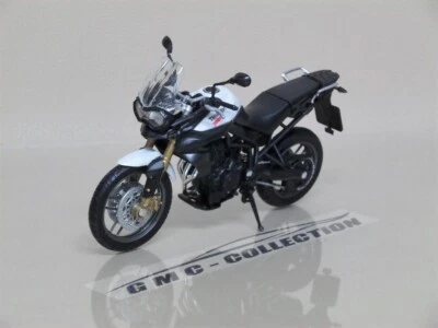 TRiUMPH TiGER 800 2010 BiANCO WHiTE MOTO WELLY 1/18 - Immagine 1 di 3