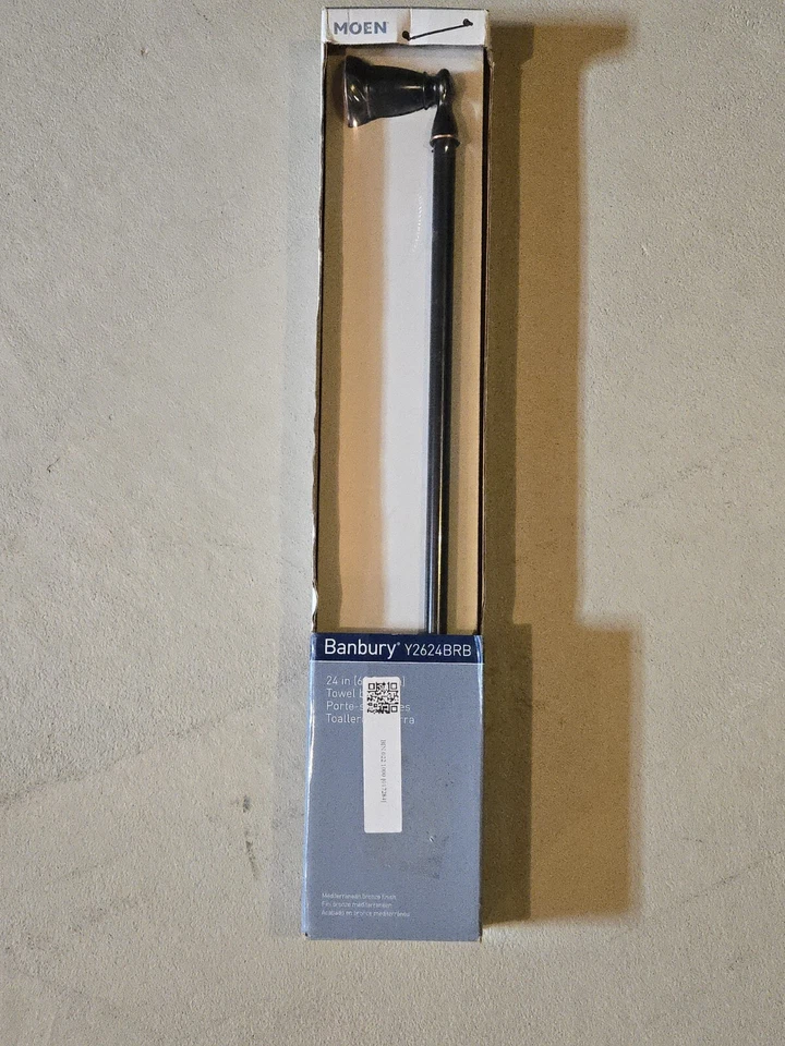MOEN Banbury 24英寸 地中海青铜毛巾架 Y2624BRB — 第 1/1 张图片