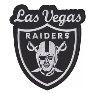 Las Vegas Raiders Nation FootballcSize 11.0"x12.1" Sew Iron On Embroidery Patch - Picture 1 of 10