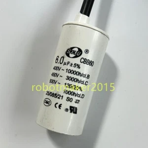 Motor condensador de arranque CBB60 6MFD 6uF 450V 450VAC HVAC para bomba lavadora secadora - Imagen 1 de 3