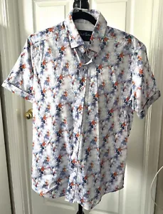 Robert Graham Kurzarm Blumenmuster Knopfleiste Größe Medium Tailored Fit - Bild 1 von 6