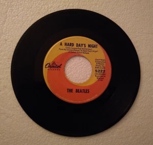 The Beatles-A HARD DAY'S NIGHT VINYL 45-RPM Record #5222 - Picture 1 of 2