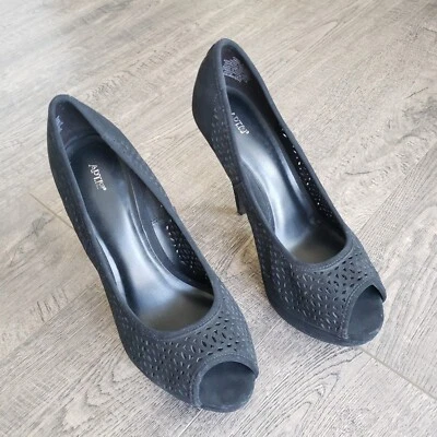 APT 9 KENKENNEDY черный заглянуть носок платформе Stiletto каблуки вырезы женский размер 8 М - Изображение 1 из 4