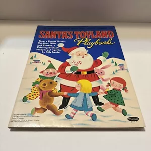 VINTAGE 1962 Santa’s Toy Land Playbook Puppet Theater Paper Dolls WHITMAN- NEW - Picture 1 of 19