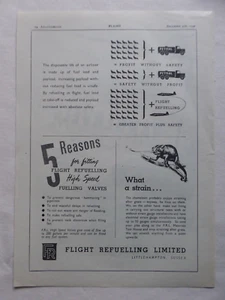 12/1947 PUB FLIGHT REFUELLING MALVERN HIGH SPEED FUELLING VALVE CHAMELEON AD - Imagen 1 de 1