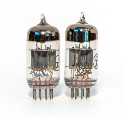 MATCHED PAIR 6N1P 6N1 / ECC88 / 6DJ8 / 692 TUBES / VALVES. NEW. - image 1 of 4