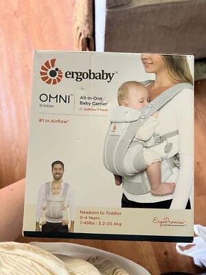 Ergobaby Omni Breeze Baby Carrier - Pearl Grey NEW (Open Box) - Image 1 of 3